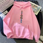 Bequemer pinker Hoodie mit aufgedruckter Planetenkette, ideal für Wissenschafts- und Dekorationsliebhaber, perfekt für den Alltag oder als Geschenk.