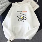 Hoodie mit Atommodell-Design, ideal für Wissenschafts- und Physikliebhaber.