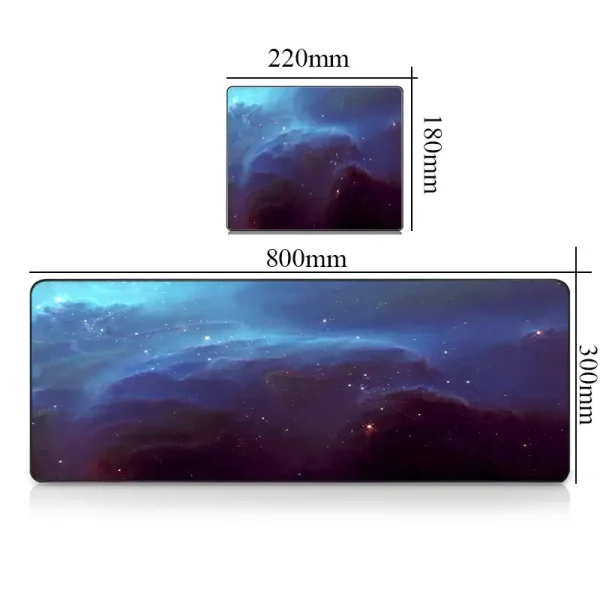 Großes Wandbild mit Weltraummotiv, zeigt eine detailreiche Darstellung des Sternenhimmels mit Galaxien und Sternen, ideal für Wissenschafts- und Dekorationsliebhaber.