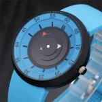 Moderner blauer und schwarzer wissenschaftlicher Timer mit rotem Zeiger, ideal für Experimente und wissenschaftliche Anwendungen.