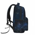 Rucksack mit Weltraum-Design, Sternen und Galaxienmuster, ideal für Schule und Freizeit, stilvoller Begleiter für Astronomie- und Wissenschaftsbegeisterte.