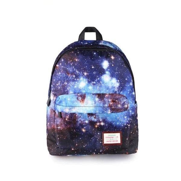 Rucksack mit Weltraum-Design, Sternen und Galaxien, ideal für Wissenschafts- und Astronomie-Enthusiasten, langlebig und stilvoll.