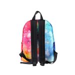 Rucksack mit Weltraum-Design, bunter Sternenhimmel, ideal für Schule und Freizeit, aus langlebigem Material.