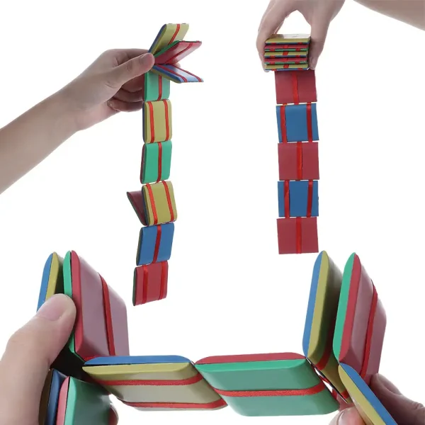 Magnetische Bausteine in bunten Farben, die schwerelos in der Luft schweben, zeigen die faszinierende Kraft magnetischer Anziehung. Perfekt für Wissenschafts- und Bildungsgeschenke.