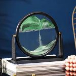Wissenschaftliches Wasserphänomen mit Magneten, das einen Wasserwirbel in einem runden Rahmen erzeugt, ideal für Bildungs- und Dekorationszwecke.