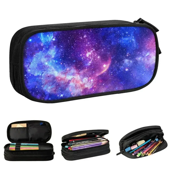 Robuste Schultasche mit Weltraum-Motiv, ideal für Schüler, mit viel Stauraum für Bücher und Schreibwaren, langlebiges Material, perfekt für den täglichen Gebrauch.