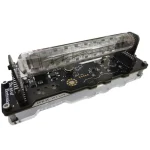 Wissenschaftliches Experimentiergerät mit transparentem Zylinder und elektronischer Schaltung, ideal für Bildungszwecke und wissenschaftliche Demonstrationen.