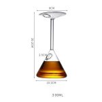 Wissenschaftliche Versuchsflasche mit Messskala, 300 ml, aus Glas, ideal für Experimente und Dekoration in wissenschaftlichem Ambiente.