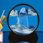 Dekorative Gletscher-Illusionsscheibe für wissenschaftliche und dekorative Zwecke.