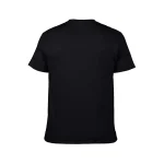 Schwarzes T-Shirt aus Baumwolle, schlicht und bequem, ideal für den Alltag oder Freizeit. Perfekt für einen casual Look und vielseitig kombinierbar.