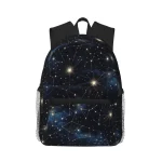 Rucksack mit Sternenhimmel-Design, ideal für Schule und Freizeit, mit bequemen Trägern und viel Stauraum.
