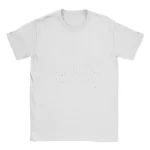 Weißes T-Shirt mit minimalistischem Sternenhimmel-Print, ideal für Wissenschafts- und Astronomie-Enthusiasten.