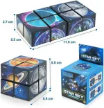 Raumfahrt-Puzzle mit Planeten und Sternen, ideal für Wissenschafts- und Dekorationsliebhaber, 2-in-1, inklusive Verpackung.