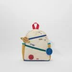 Niedlicher Kinder-Rucksack mit Weltraummotiv, Planet Mars, Erde und Sternen, ideal für kleine Astronauten und Weltraumfans.