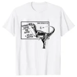 Lustiges Dino-Physik-T-Shirt mit wissenschaftlichem Diagramm und Saurierzeichnung, ideal für Wissenschafts- und Dinosaurierfans.