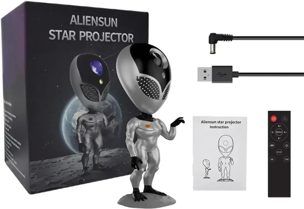 Alien-Sternprojektor für intergalaktische Dekorationen und Science-Gadgets.