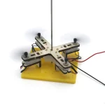Wissenschaftliches Experimentiergerät mit Metallstab, Basis und Kabel für physikalische Experimente, ideal für Bildung und Forschung.