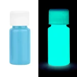 Leuchtendes Fläschchen, das im Dunkeln blau leuchtet, ideal für wissenschaftliche Dekorationen und Gadgets. Perfekt für Experimente, Partys oder als stilvolles Raumaccessoire.