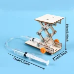 Präzises wissenschaftliches Experimentiergerät mit beweglichem Mechanismus und Schlauch, ideal für Bildungs- und Dekorationszwecke.