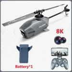 Ferngesteuerter Helikopter mit Kamera, 8K Auflösung, inklusive Batterie, Smartphone-Halterung und Steuerung, ideal für Luftaufnahmen und Hobbyfliegen.