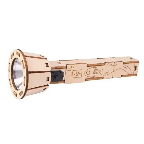 Holz-Science-Tool mit LED-Licht, ideal für wissenschaftliche Experimente und Dekorationen, aus nachhaltigem Holz gefertigt.