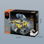 Kreativer Roboter-Bausatz mit Fernsteuerung, Lichtfunktion und beweglichen Teilen, ideal für Science-Gadgets und Technik-Enthusiasten.