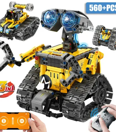 Roboter-Bausatz mit Kamera, Fernsteuerung und 560+ Bauteilen für kreative Technikprojekte. Ideal für Kinder und Technikbegeisterte, fördert Lernen und Spaß beim Bauen.