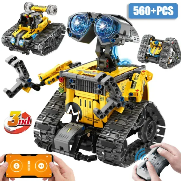 Roboter-Bausatz mit Kamera, Fernsteuerung und 560+ Bauteilen für kreative Technikprojekte. Ideal für Kinder und Technikbegeisterte, fördert Lernen und Spaß beim Bauen.