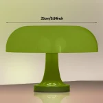 Grüner, moderner Tisch mit abgerundem Design, ideal für wissenschaftliche Dekorationen oder Gadgets, misst 25 cm in der Breite.