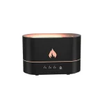 Modernes Lichtthermostat mit Flammen-Icon, einstellbar für 1h, 3h, 5h, ideal für stimmungsvolle Beleuchtung und Raumklima.