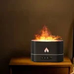 Dekoratives Feuer- und Wasser-Objekt für wissenschaftliche und dekorative Zwecke, das realistische Flammen simuliert und eine faszinierende Atmosphäre schafft.