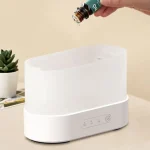 Moderner weißer Duftöl-Diffusor mit Aromatherapie-Funktion, ideal für entspannende Raumgestaltung und wissenschaftliche Dekoration.
