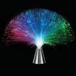 Farbwechselndes LED-Licht-Display in Form einer Blume, das auf einem schwarzen Hintergrund leuchtet, ideal für wissenschaftliche Dekorationen und Gadgets.