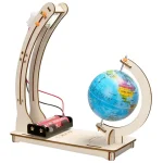 Dekorativer wissenschaftlicher Globus mit Pendel, ideal für Bildung und Raumdekoration, zeigt geografische Details und physikalische Prinzipien.
