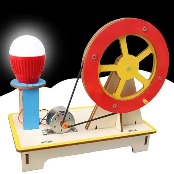 Wissenschaftliches Experimentier-Set mit Lichtquelle und Motor, ideal für Bildung und DIY-Projekte.