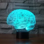 Innovative Gehirnleuchte mit blauer LED-Beleuchtung, ideal für Wissenschafts- und Dekorationszwecke, schafft eine faszinierende Atmosphäre.