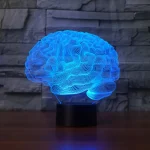 Moderne Gehirnleuchte mit blauer LED-Beleuchtung, ideal für Dekoration und wissenschaftliche Präsentationen, schafft eine faszinierende Atmosphäre.