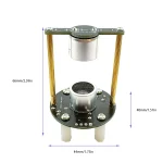 Hochwertiges wissenschaftliches Experimentiergerät mit Messskalen und Metallkomponenten.
