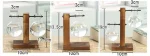 Wissenschaftliches Experiment mit zwei Gläsern, die an einer Holzstange befestigt sind, auf einem Holzständer. Perfekt für Bildungs- und Dekorationszwecke.