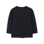 Dunkles Damen-Sweatshirt aus Baumwolle, schlichtes Design, bequem und vielseitig tragbar, ideal für den Alltag oder Freizeit.