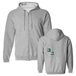 Reißverschluss-Kapuzenjacke inspiriert von Breaking Bad, ideal für Fans der Serie. Bequem und stylisch, perfekt für einen lässigen Look oder um Ihre Leidenschaft für die Wissenschaft zu zeigen.
